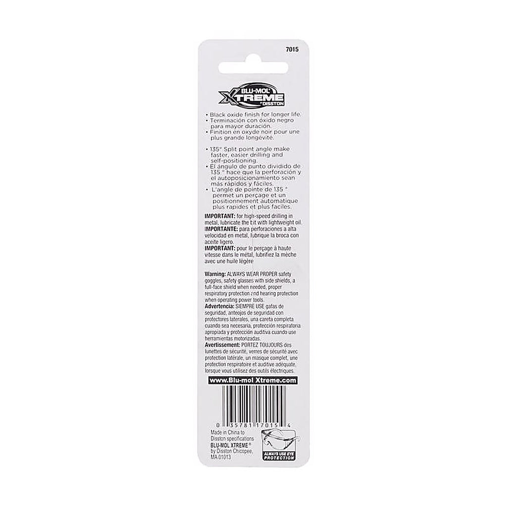 Blu-Mol Xtreme - E0217015 - 3/8 In. High Speed Steel Drill Bit 1 Pack