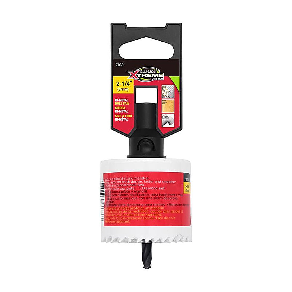 Blu-Mol Xtreme - E0217030 - 2-1/4 In. Bi-Metal 1/4 In. D Hole Saw