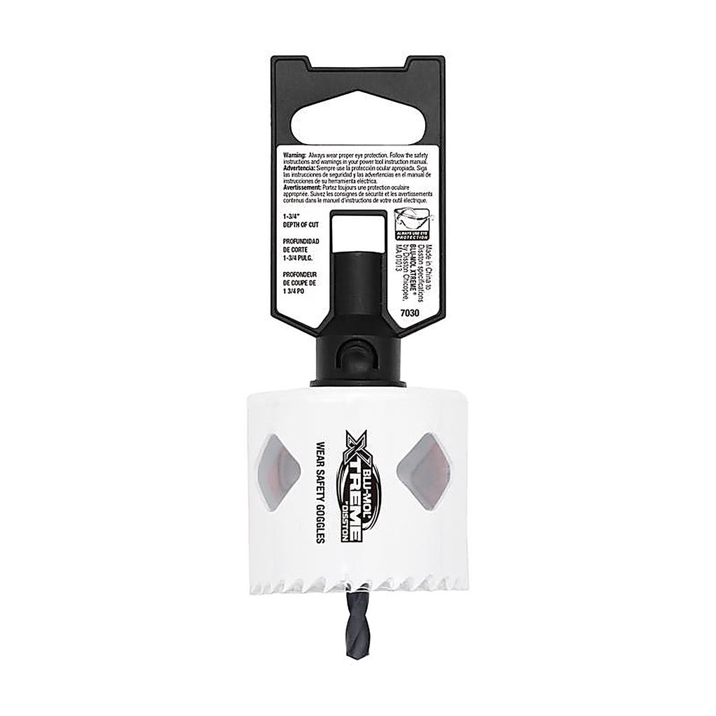 Blu-Mol Xtreme - E0217030 - 2-1/4 In. Bi-Metal 1/4 In. D Hole Saw
