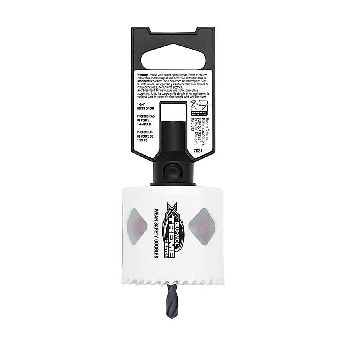 Blu-Mol Xtreme - E0217031 - 2-1/8 In. Bi-Metal 1/4 In. D Hole Saw