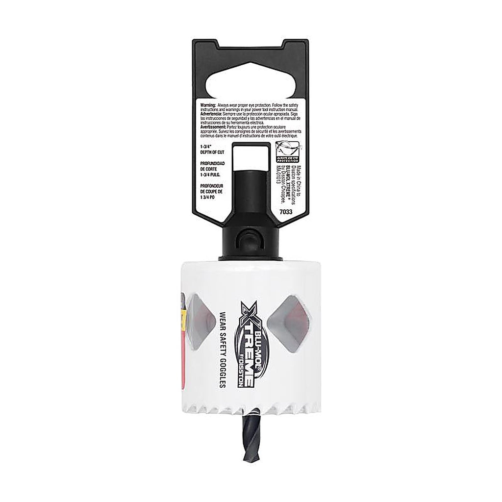 Blu-Mol Xtreme - E0217033 - 1-7/8 In. Bi-Metal 1/4 In. D Hole Saw