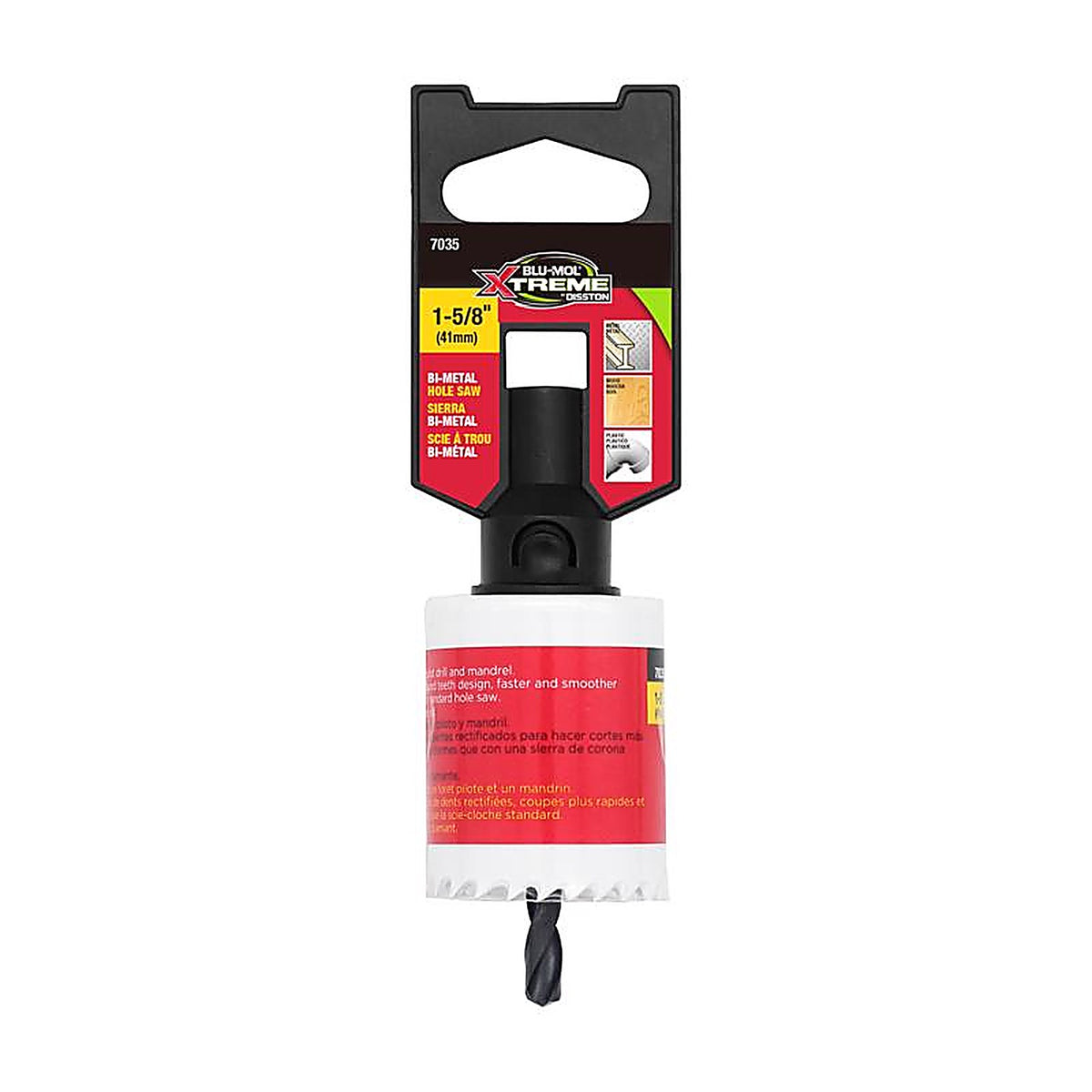 Blu-Mol Xtreme - E0217035 - 1-5/8 In. Bi-Metal 1/4 In. D Hole Saw