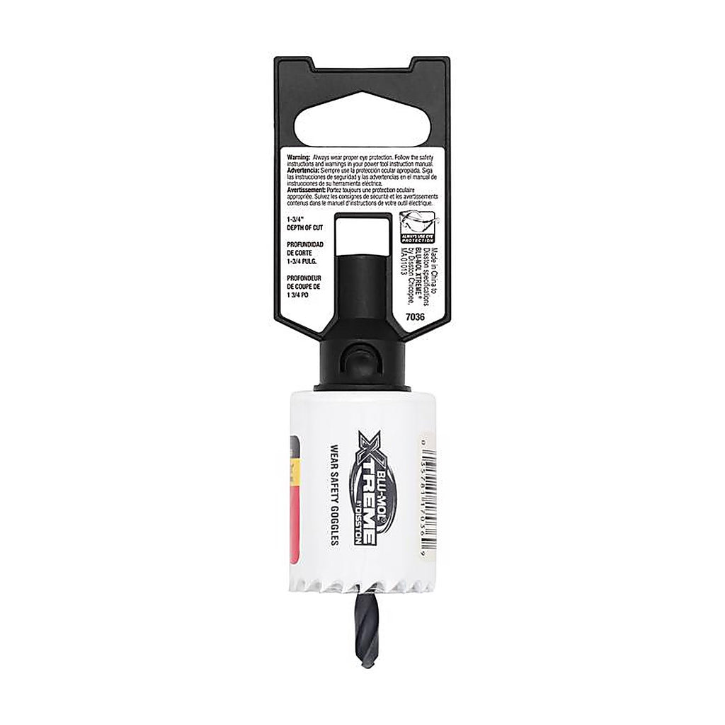 Blu-Mol Xtreme - E0217036 - 1-1/2 In. Bi-Metal 1/4 In. D Hole Saw
