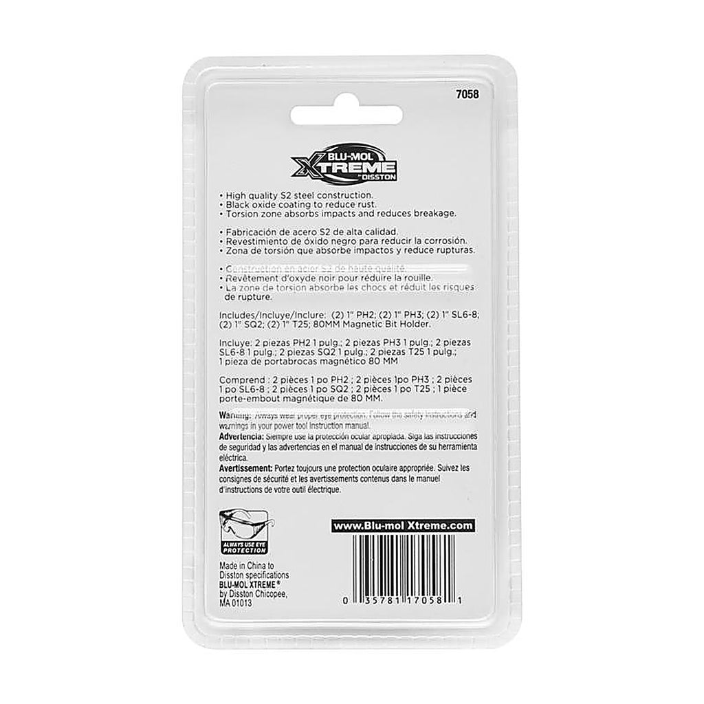 Blu-Mol Xtreme - E0217058 - Impact Driver Bit Set 11 Piece