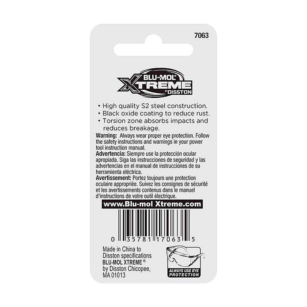 Blu-Mol Xtreme - E0217063 - Phillips #3 X 1 In. L Screwdriver Bit S2 Tool Steel 2 Piece