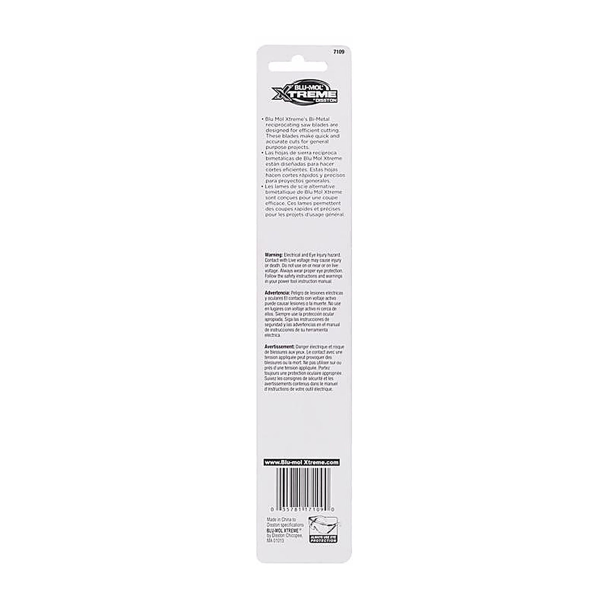 Blu-Mol Xtreme - E0217109 - 8 In. Bi-Metal Reciprocating Saw Blade 10/14 TPI 1 Pack