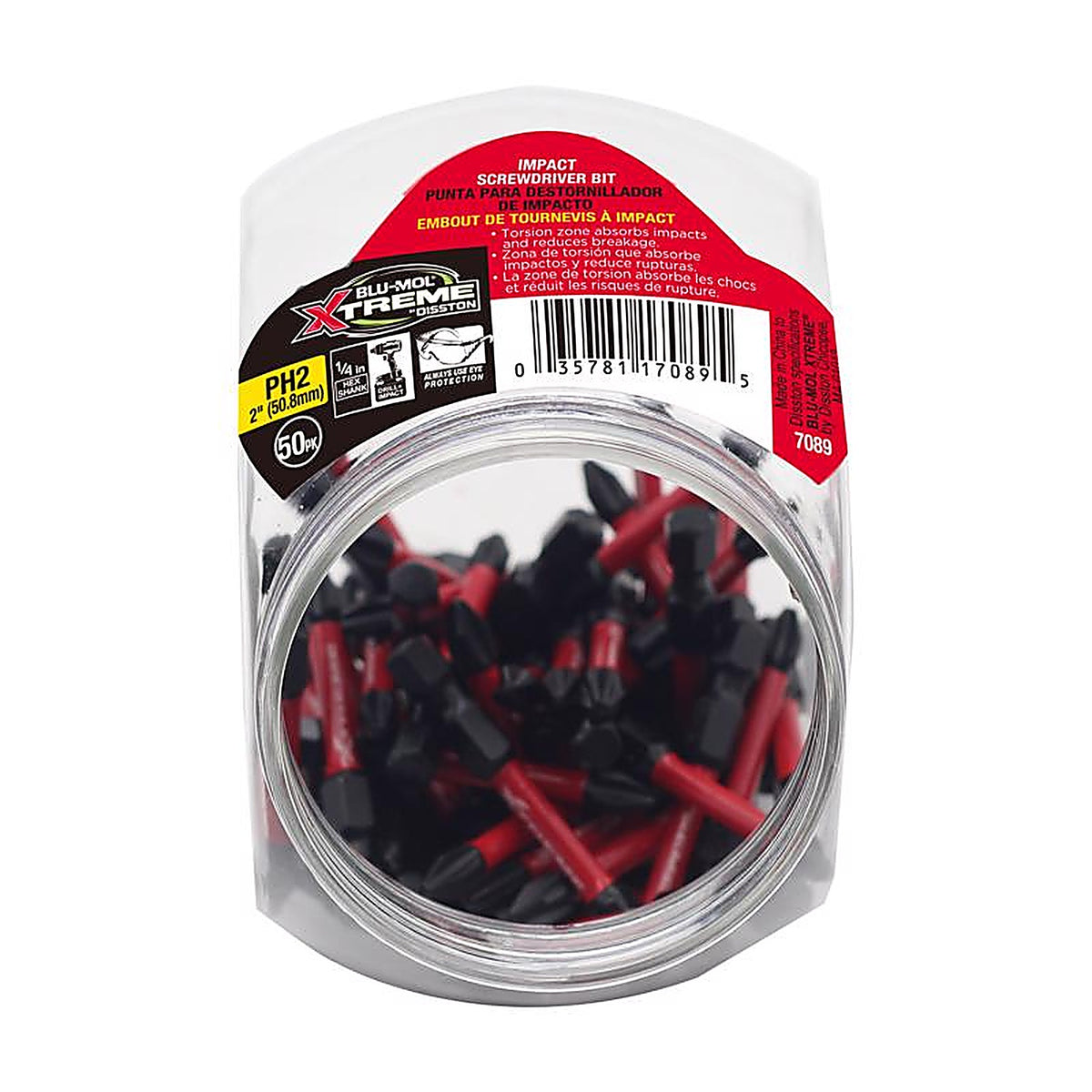 Blu-Mol Xtreme - E0217089 - Phillips 2 In. L Screwdriver Bit S2 Tool Steel 1 Piece
