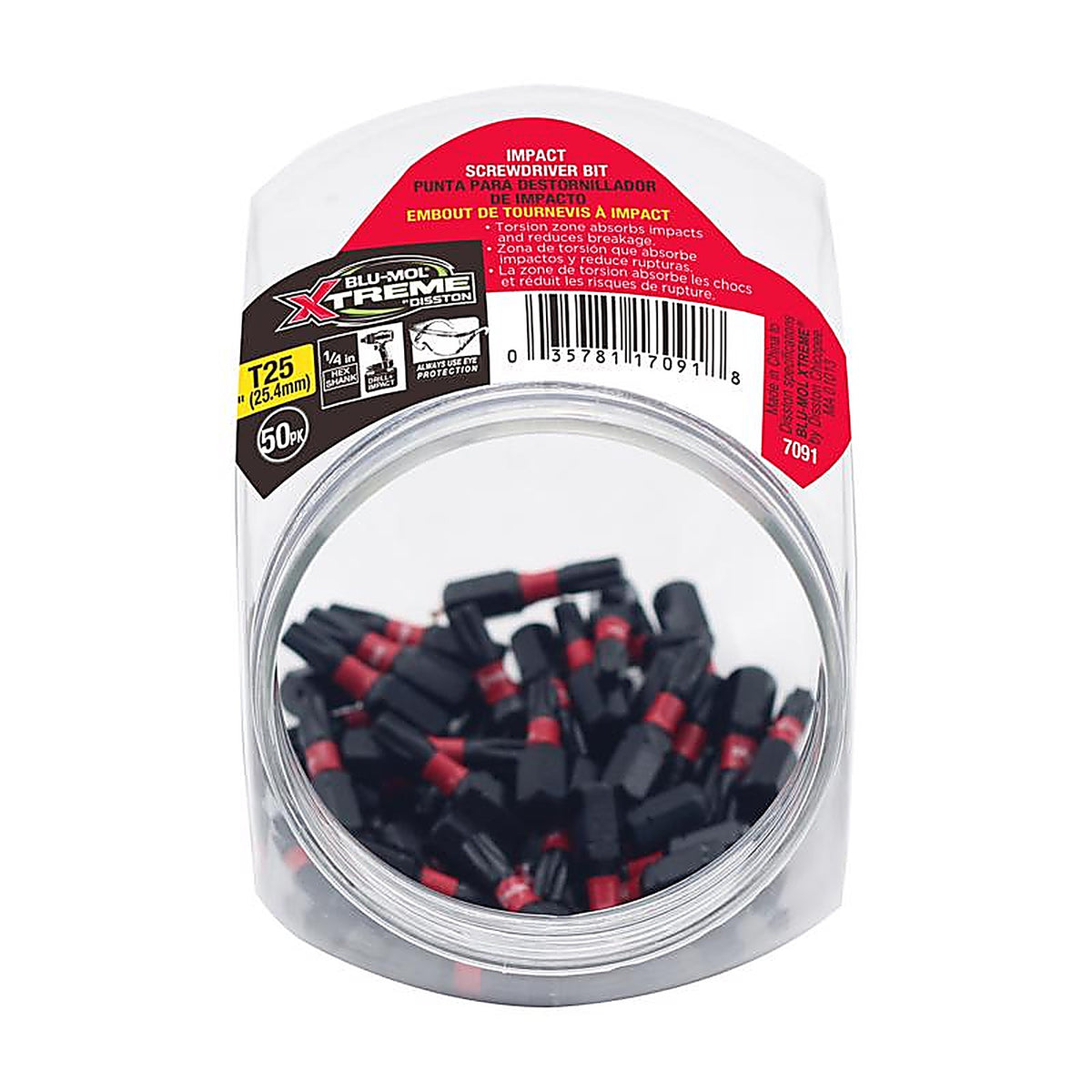 Blu-Mol Xtreme - E0217091 - Torx T25 X 1 In. L Screwdriver Bit S2 Tool Steel 1 Piece