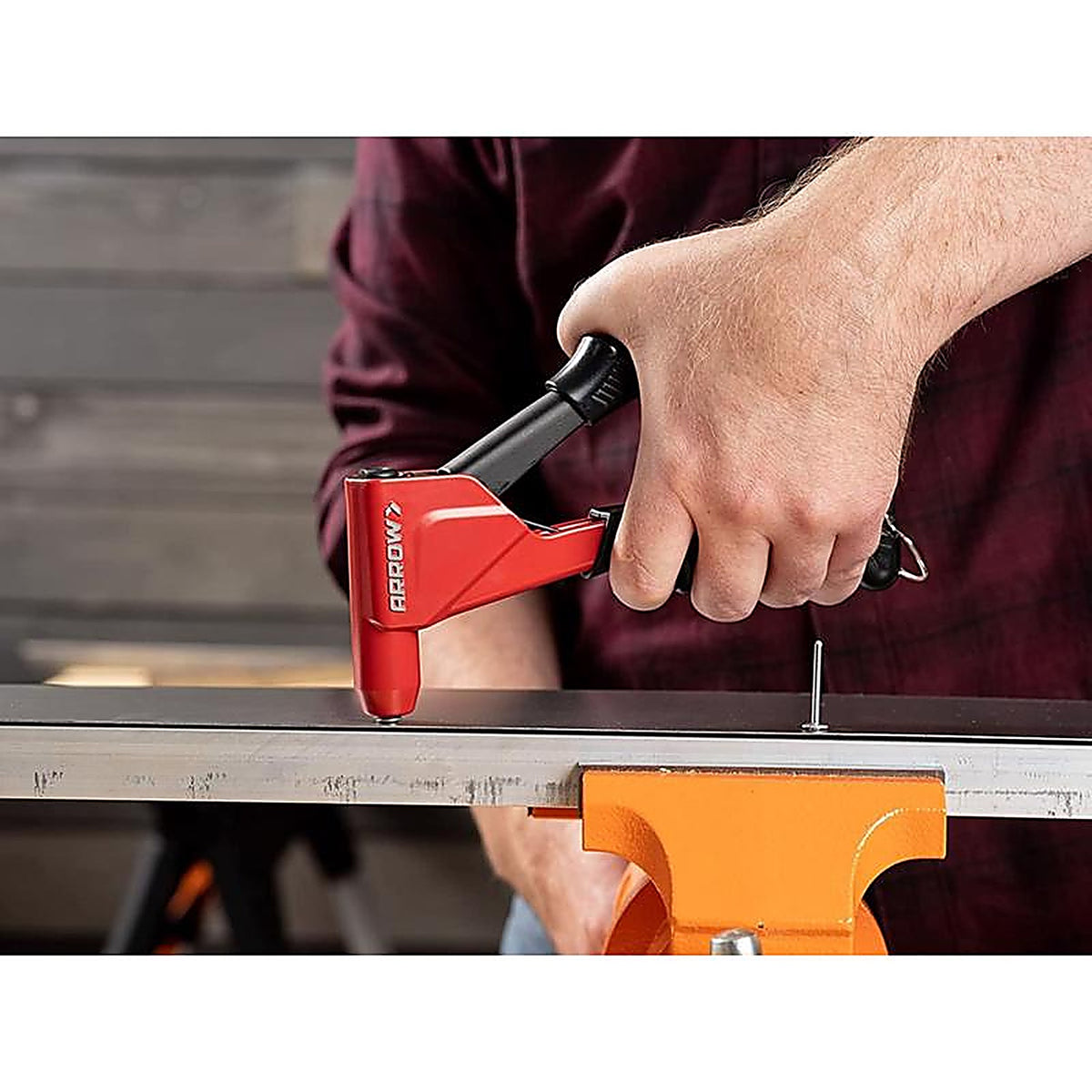 Arrow - RT200M - Metal Headless Rivet Tool Black/Red 1 Piece