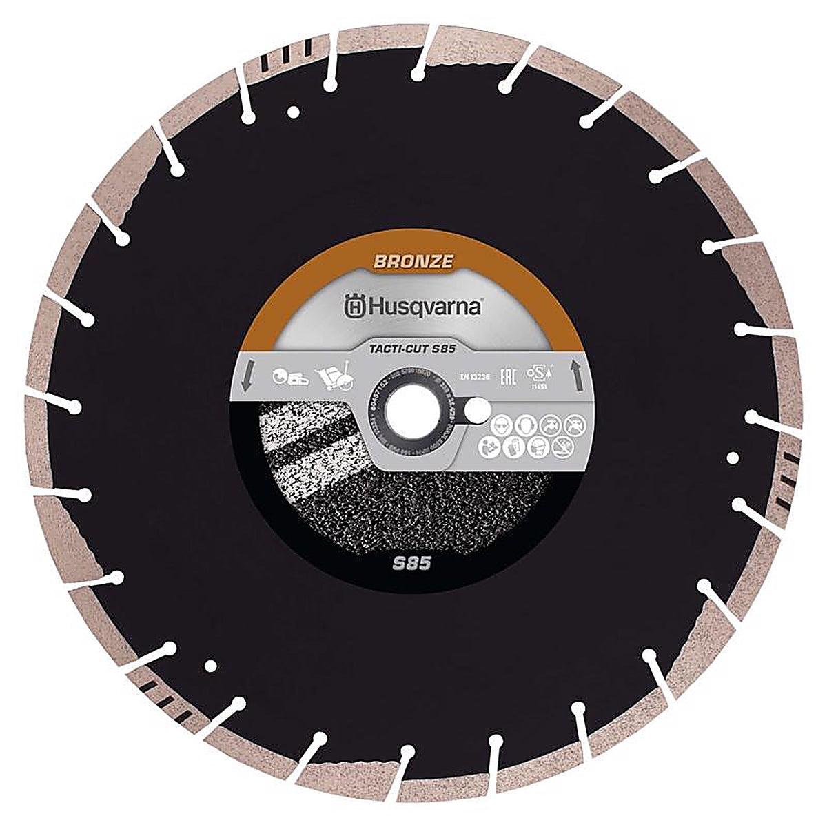Husqvarna - 546026101 - 14 In. D X 1 In. Tacti-Cut S85 Diamond Circular Saw Blade 1 Each