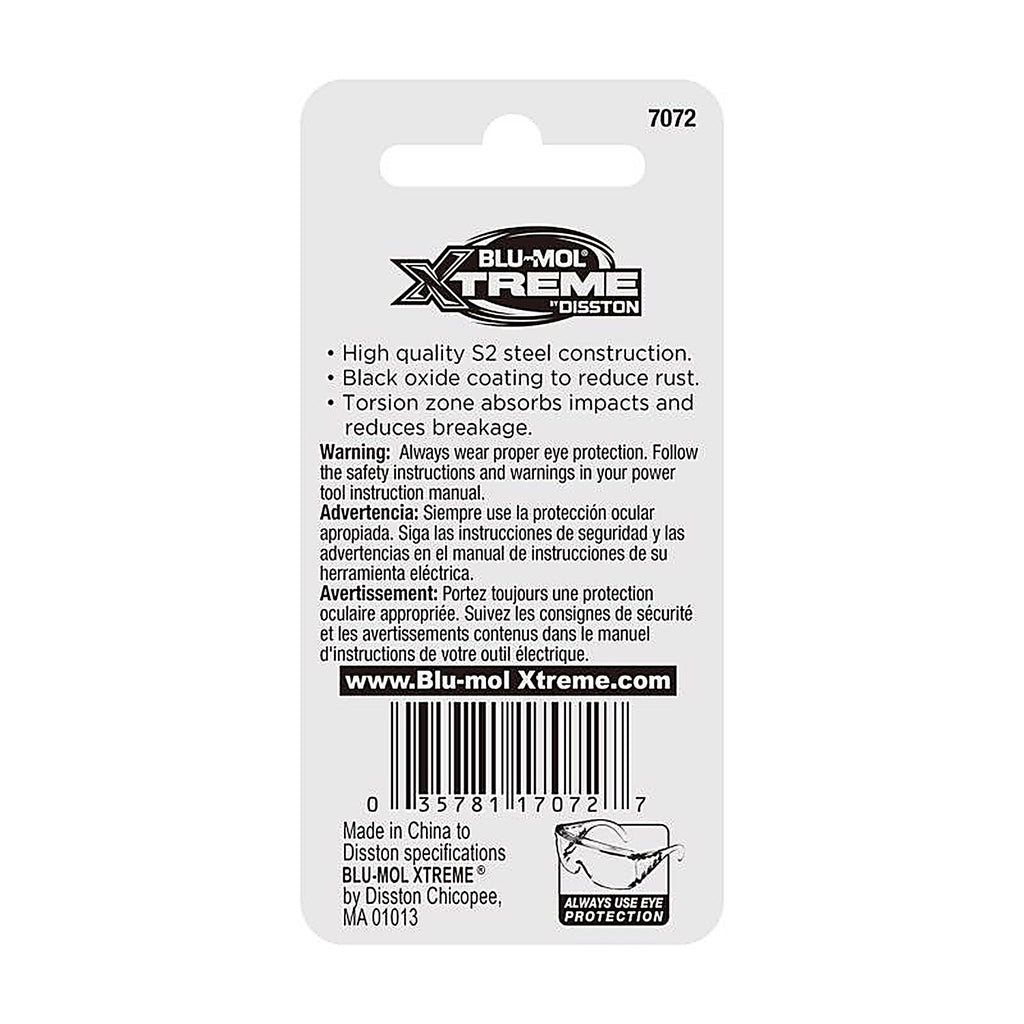 Blu-Mol Xtreme - E0217072 - Torx 30 X 1 In. L Screwdriver Bit S2 Tool Steel 2 Piece