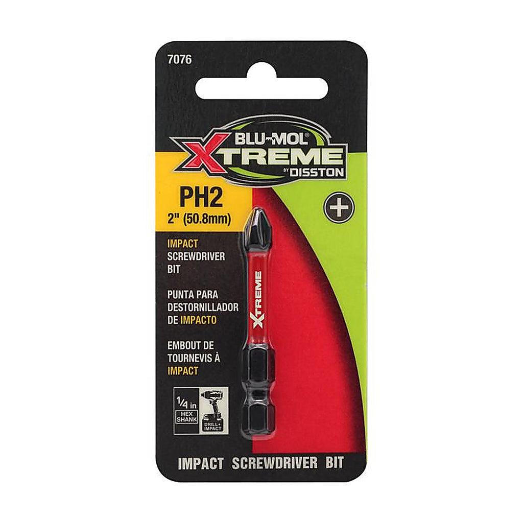 Blu-Mol Xtreme - E0217076 - Phillips 2 X 2 In. L Screwdriver Bit S2 Tool Steel 1 Piece