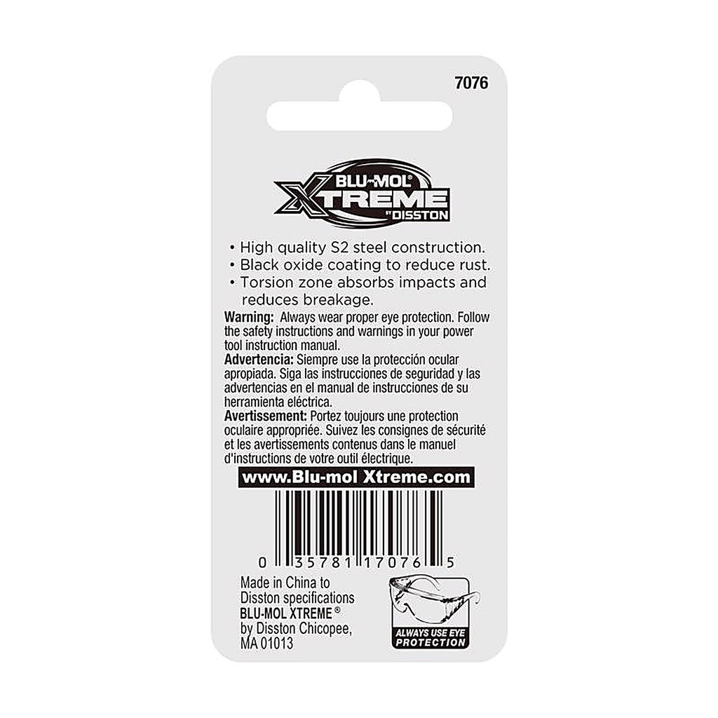 Blu-Mol Xtreme - E0217076 - Phillips 2 X 2 In. L Screwdriver Bit S2 Tool Steel 1 Piece