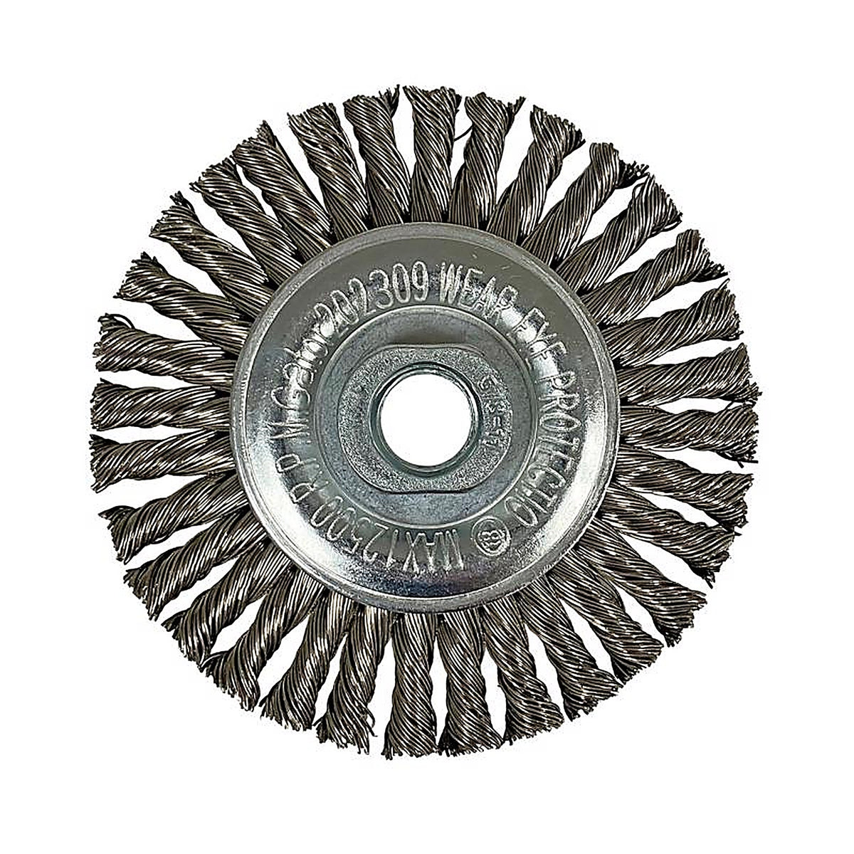 Gator - 389870 - 4 In. Fine Knotted/Twisted Wire Wheel Brass Coated Steel 12500 Rpm 1 Piece