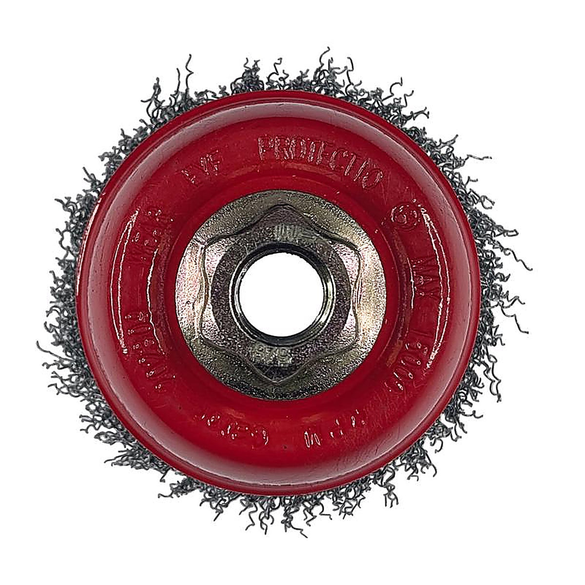 Gator - 389872 - 3 In. Coarse Crimped Wire Cup Brush Brass Coated Steel 12500 Rpm 1 Piece
