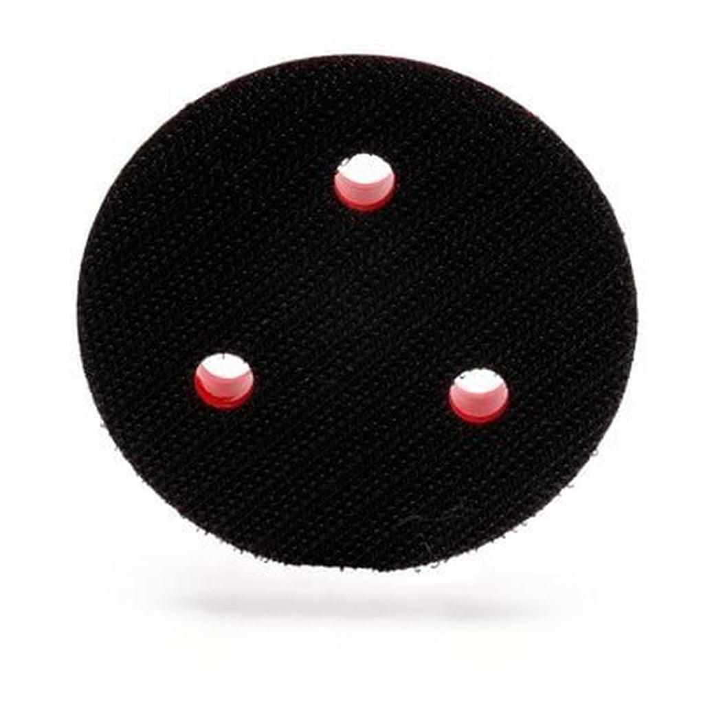 3M 20350 Hookit Clean Sanding Low Profile Disc Pad, 3 in x 1/2 in x 1/4-20 External 3 Holes Red Foam 60440127227