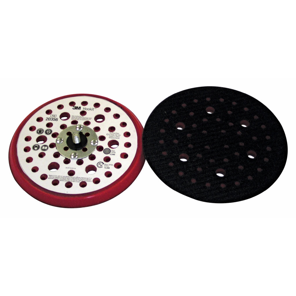 3M 20356 Hookit Clean Sanding Low Profile Disc Pad, 6 inch, 52 Holes