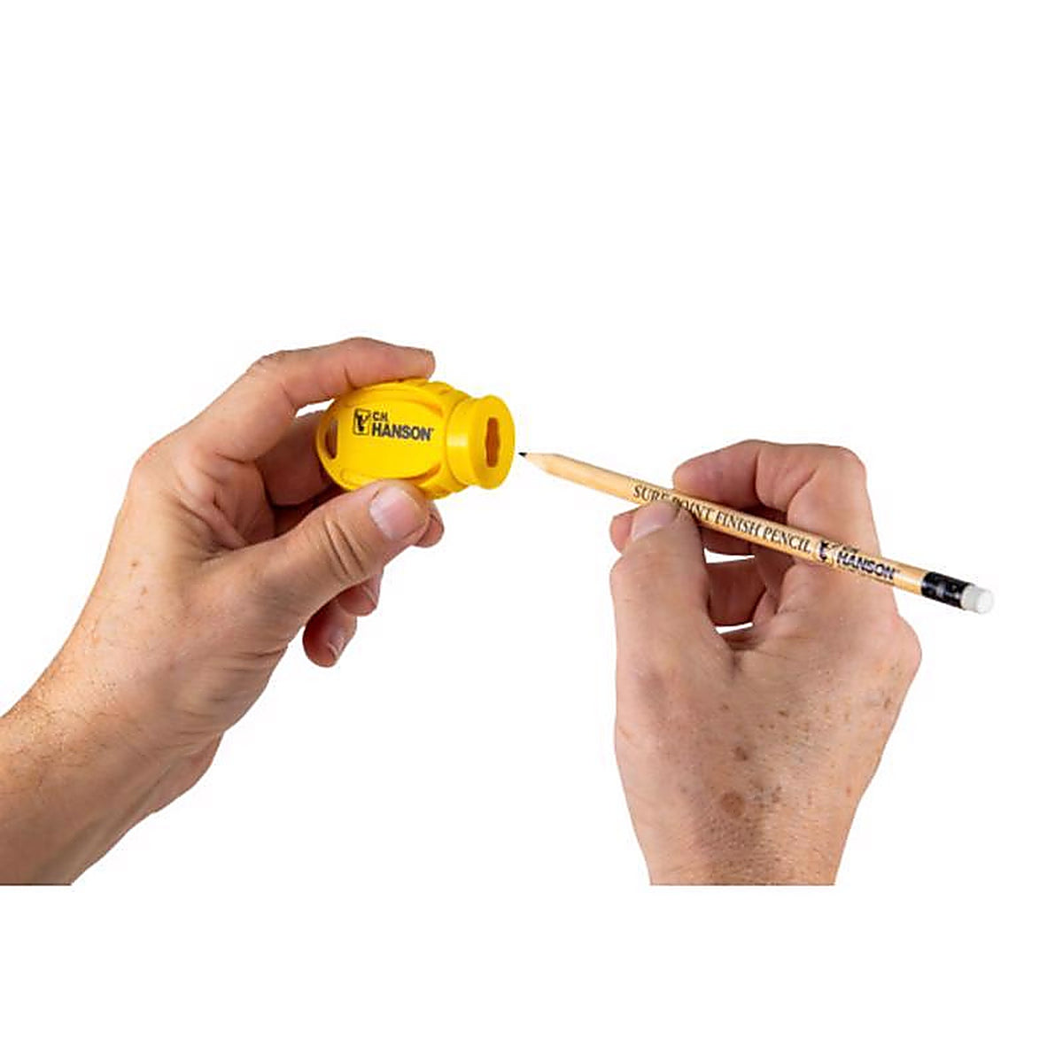 C.H. Hanson - 10212 - 2.625 In. L Carpenter Pencil Sharpener Yellow 1 Piece