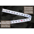 Spec Ops - SPEC-PTM25-F - 25 Ft. L X 3.3 In. W Tape Measure 1 Pack