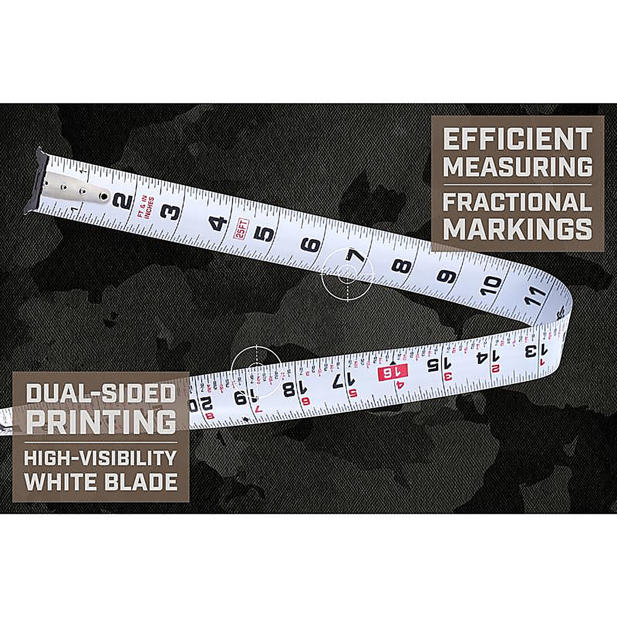 Spec Ops - SPEC-PTM25-F - 25 Ft. L X 3.3 In. W Tape Measure 1 Pack