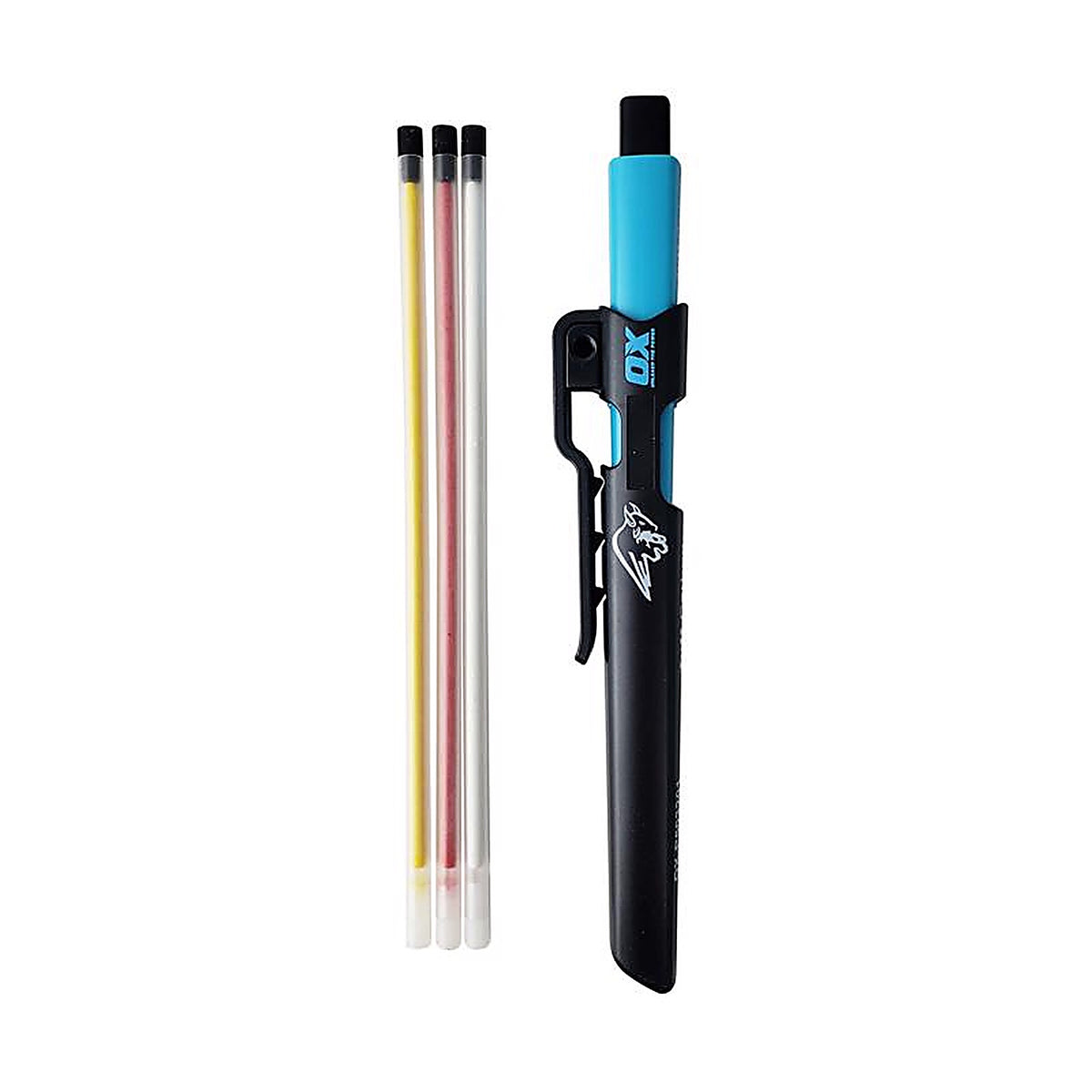 OX Tools - OX-P503210 - Tuff Carbon 6.3 In. L All in One Carpenter Pencil Kit Black 4 Piece