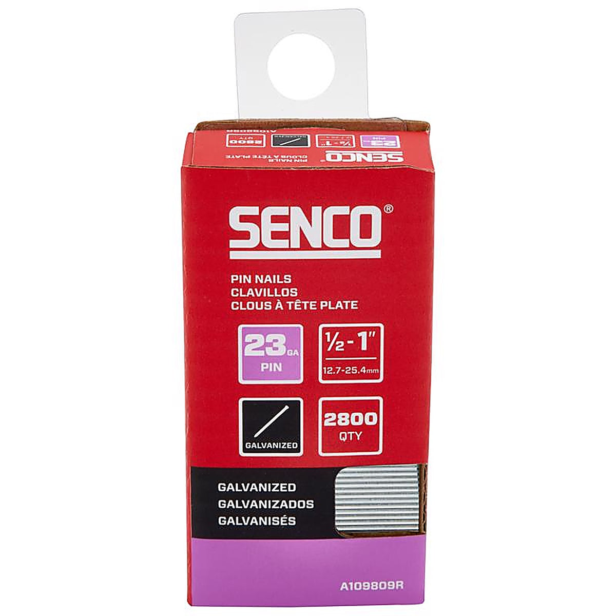 Senco - A109809R - Variety In. Assorted Galvanized Steel Nail Flat Head