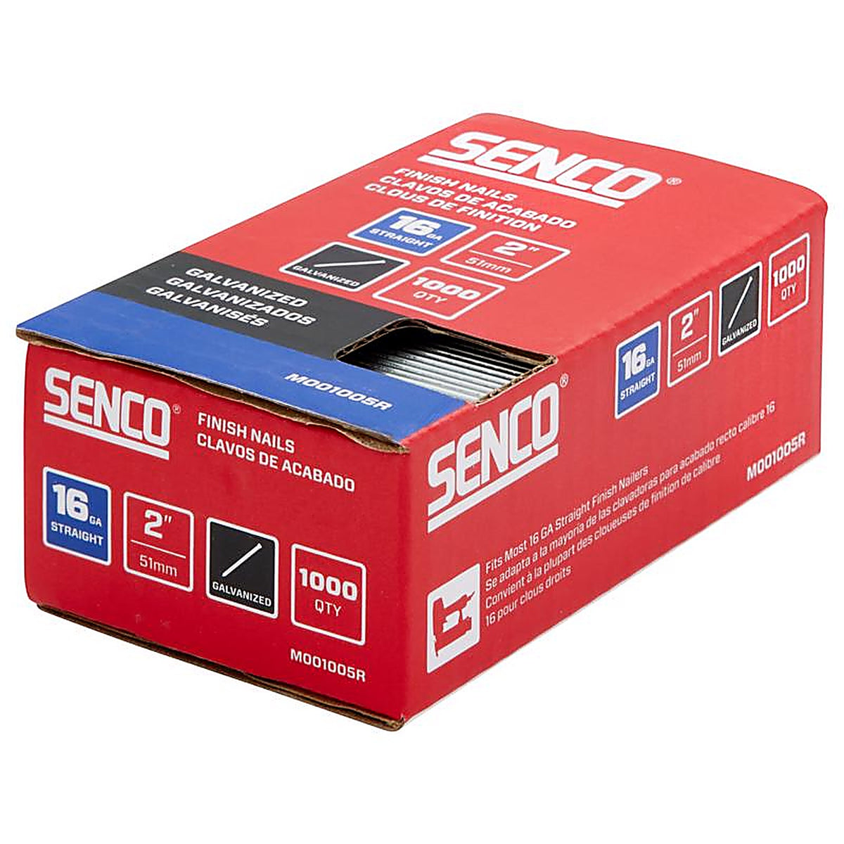 Senco - M001005R - 2 In. Finishing Galvanized Steel Nail T-Head Head