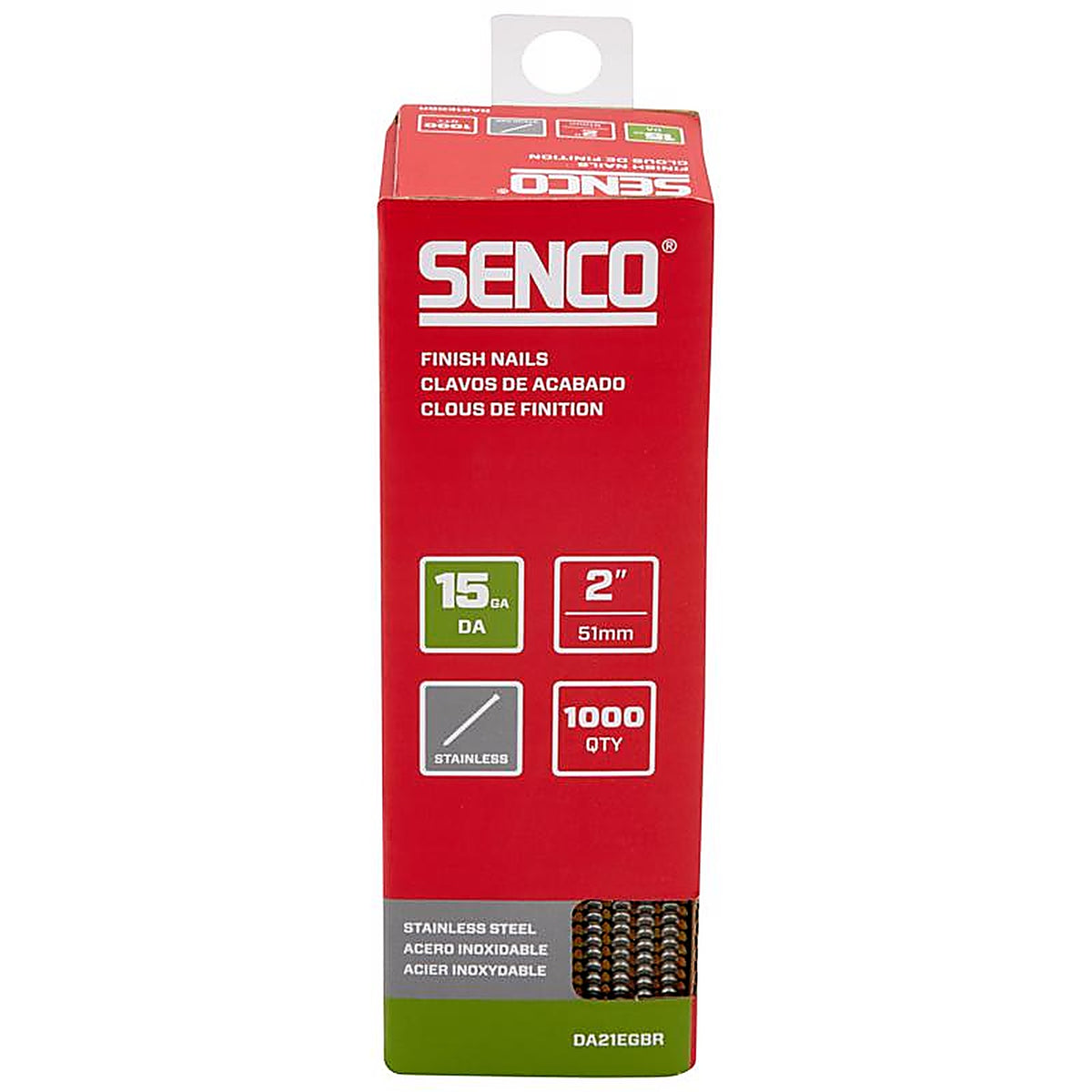 Senco - DA21EGBR - 2 In. Finishing Stainless Steel Nail Brad Head