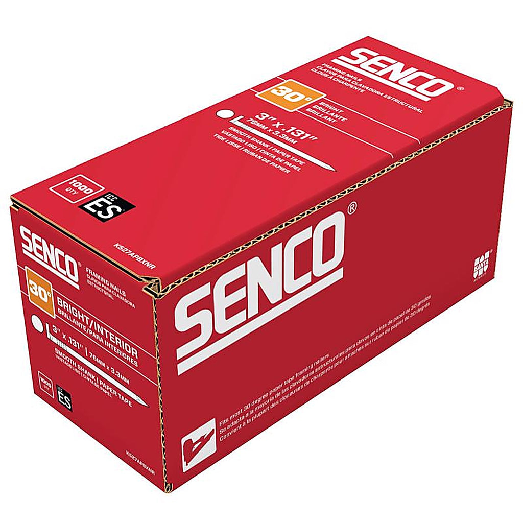 Senco - K527APBXNR - Prohead 3 In. Framing Bright Steel Nail Diamond Head