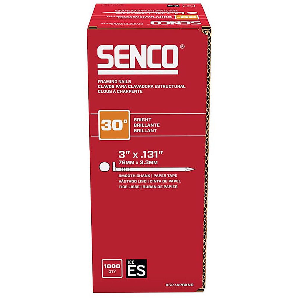 Senco - K527APBXNR - Prohead 3 In. Framing Bright Steel Nail Diamond Head
