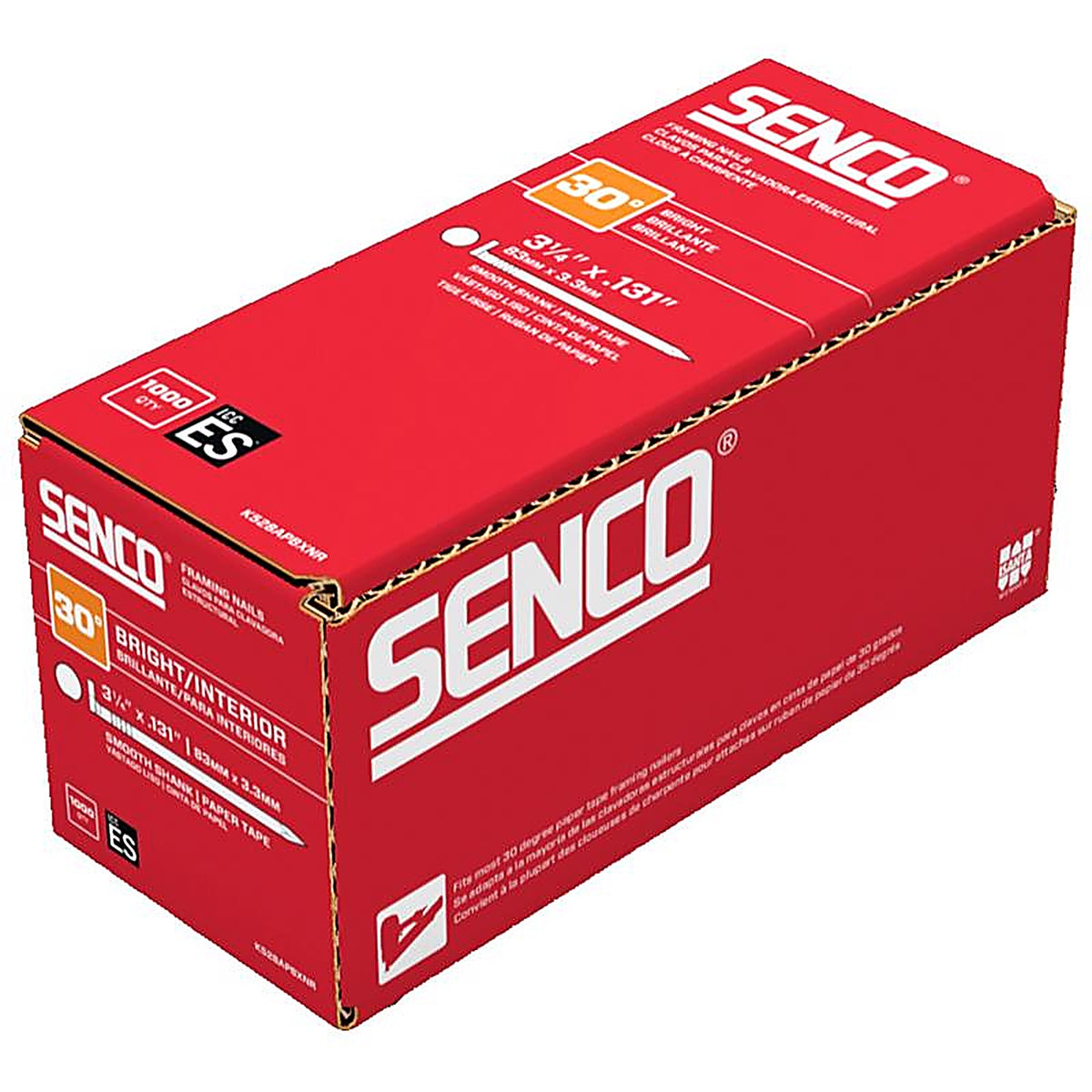 Senco - K528APBXNR - 3-1/4 In. Framing Bright Steel Nail Diamond Head