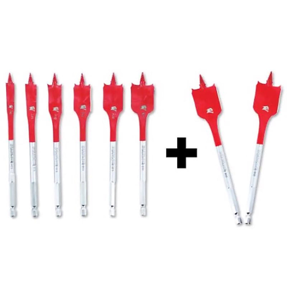 Diablo - DSP2920-S62 2 - Speedemon High Speed Steel Spade Bit Set HEX Shank 8 Piece