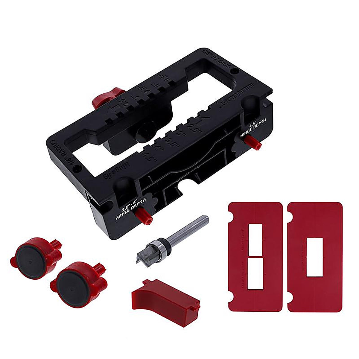 Milescraft - 12260003 - Hinge Jig Door Hinge Template 7 Piece
