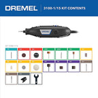 Dremel - 3100-1/15 - 1.2 Amps 16 Piece Corded Rotary Tool Kit