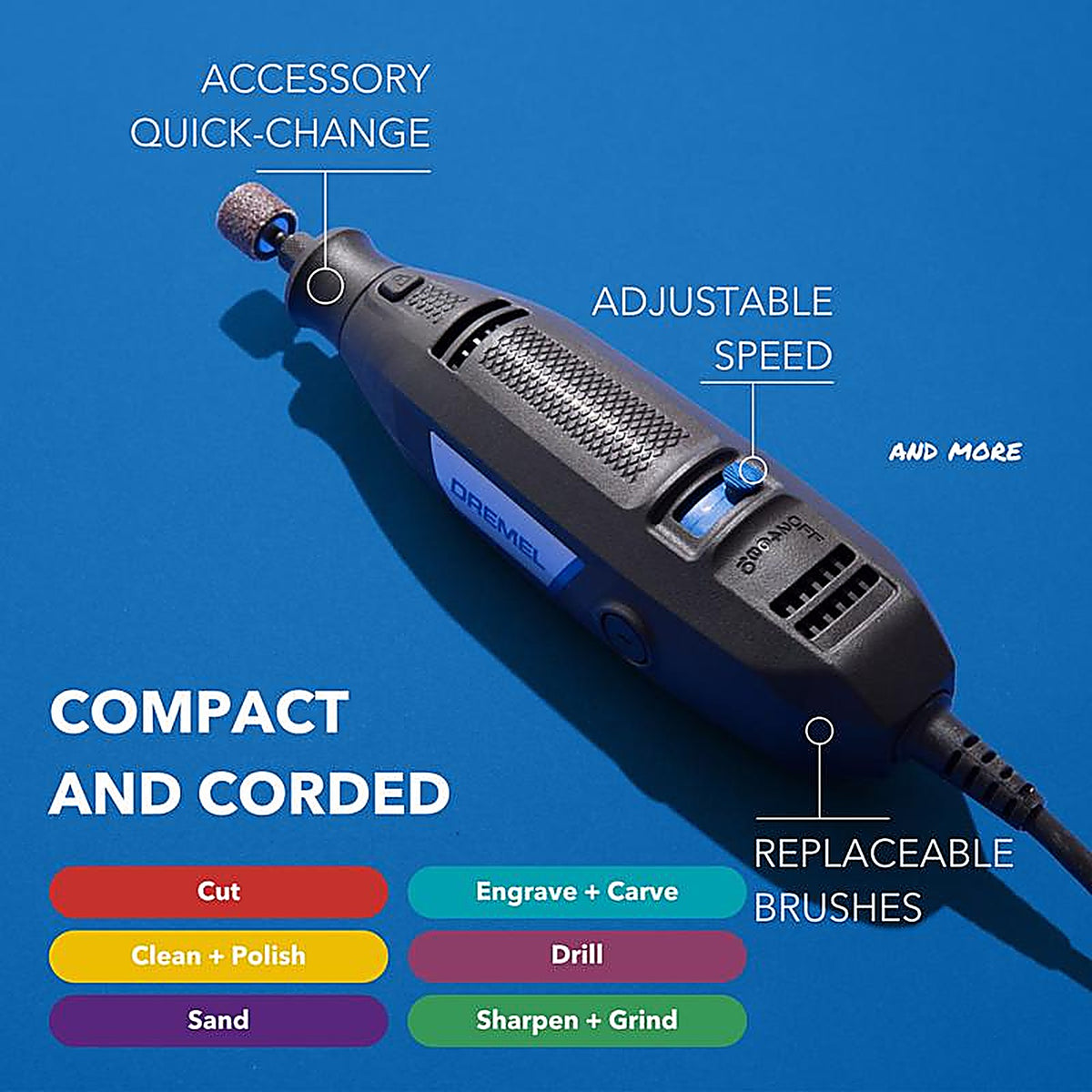 Dremel - 3100-1/15 - 1.2 Amps 16 Piece Corded Rotary Tool Kit