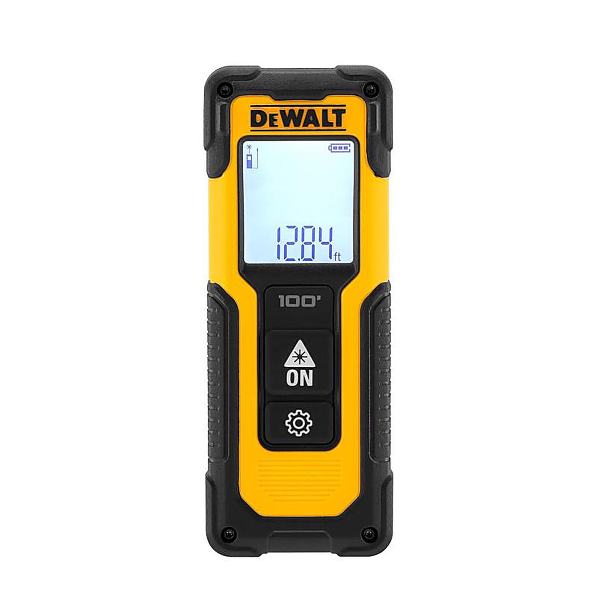DeWalt - DWHT77100 - 6.5 In. L X 3.8 In. W Laser Distance Measurer 100 Ft. Black/Yellow 1 Piece
