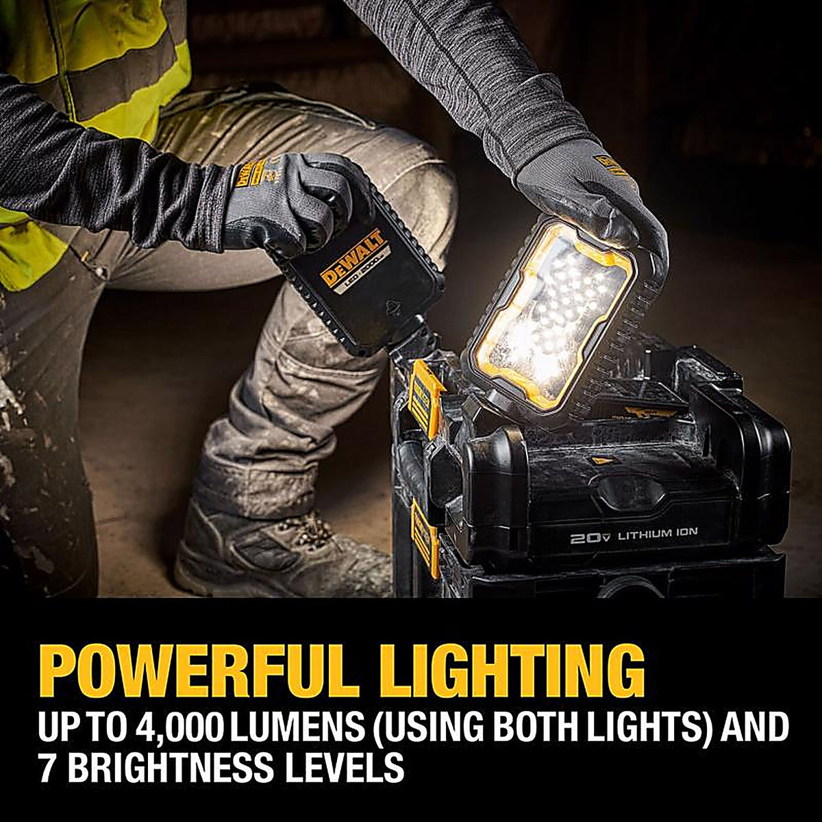 DeWalt - DWST08062 - Toughsystem 2.0 4000 LM LED Battery Handheld Work Light