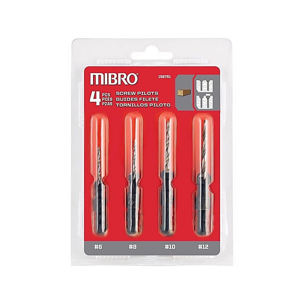 Richelieu - 158751 - Mibro Steel Screw Pilot Drill Bit Set 4 Piece