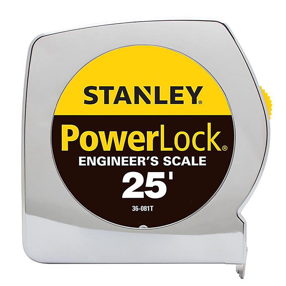 Stanley - 36-081T - Powerlock 25 Ft. L X 1 In. W Engineers Tape Measure 1 Pack