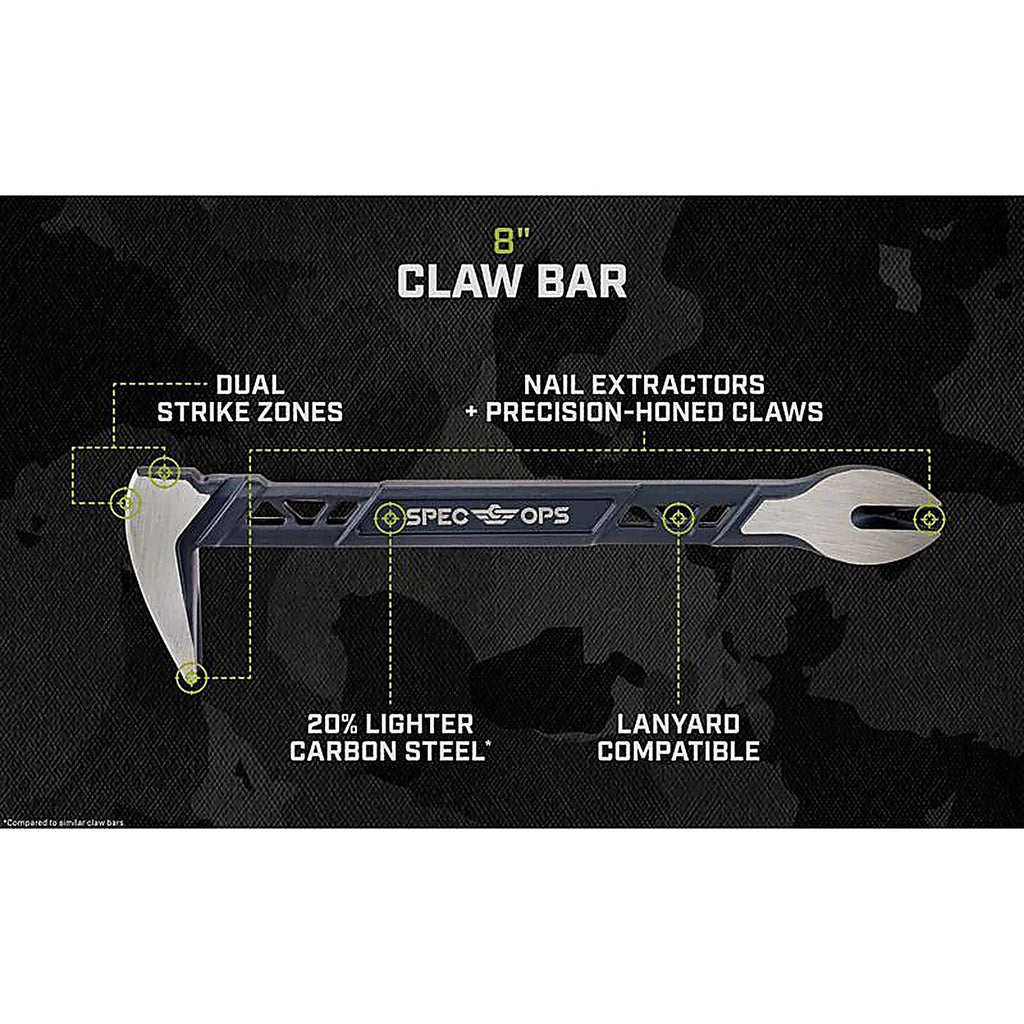 Spec Ops - SPEC-D8CLAW - 8 In. Claw Bar 1 Pack
