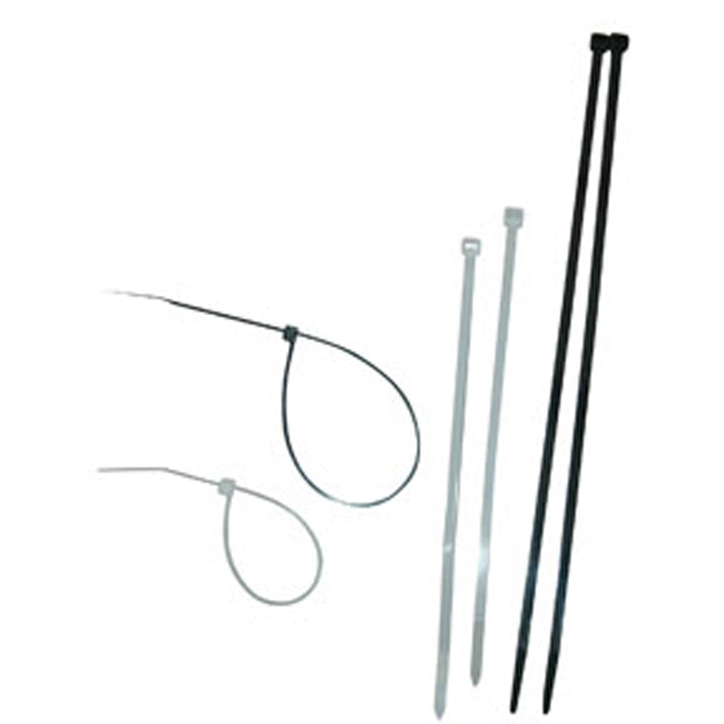 ATD 20404 4 Black UV Stabilized Nylon Cable Ties, 100 pc.