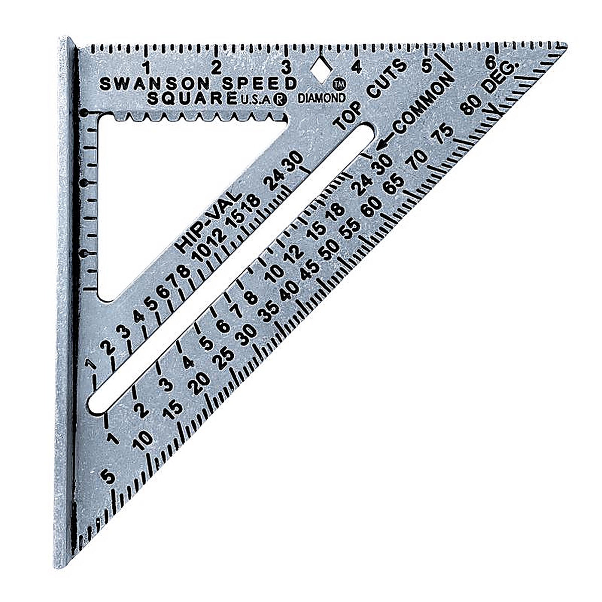 Swanson - S0101-BULK - 7.25 In. L X 1 In. H Aluminum Speed Square