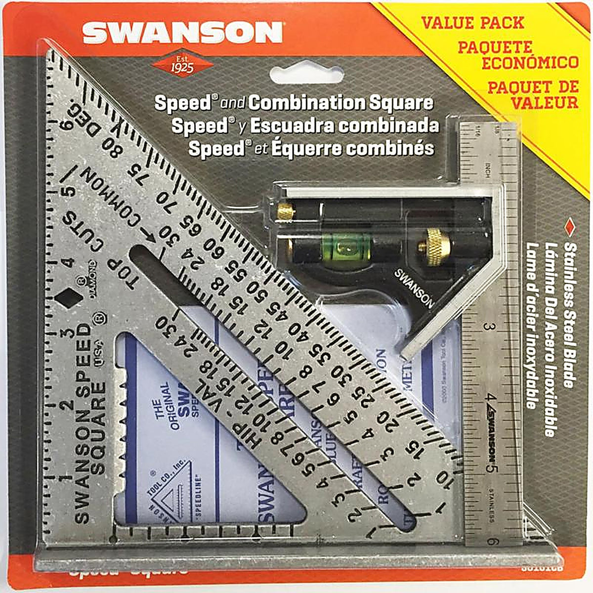 Swanson - S0101CB - 7.25 In. L Aluminum Square Set