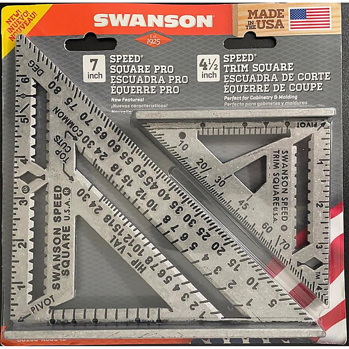 Swanson - S0100-AS0145 - Pro 8.5 In. L Aluminum Square Set