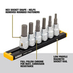 DeWalt - DWMT17001 - 3/8 In. Drive Metric 6 Piece HEX Bit Socket Set 1 Piece
