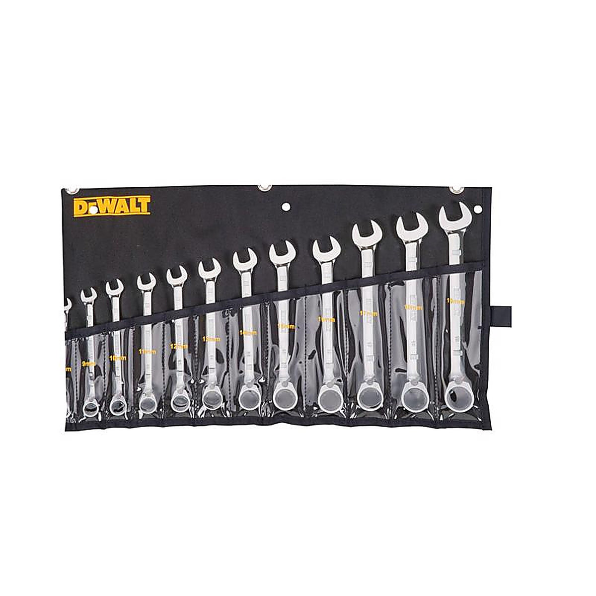 DeWalt - DWMT19230 - Metric Ratcheting Combination Wrench Set 12 Piece