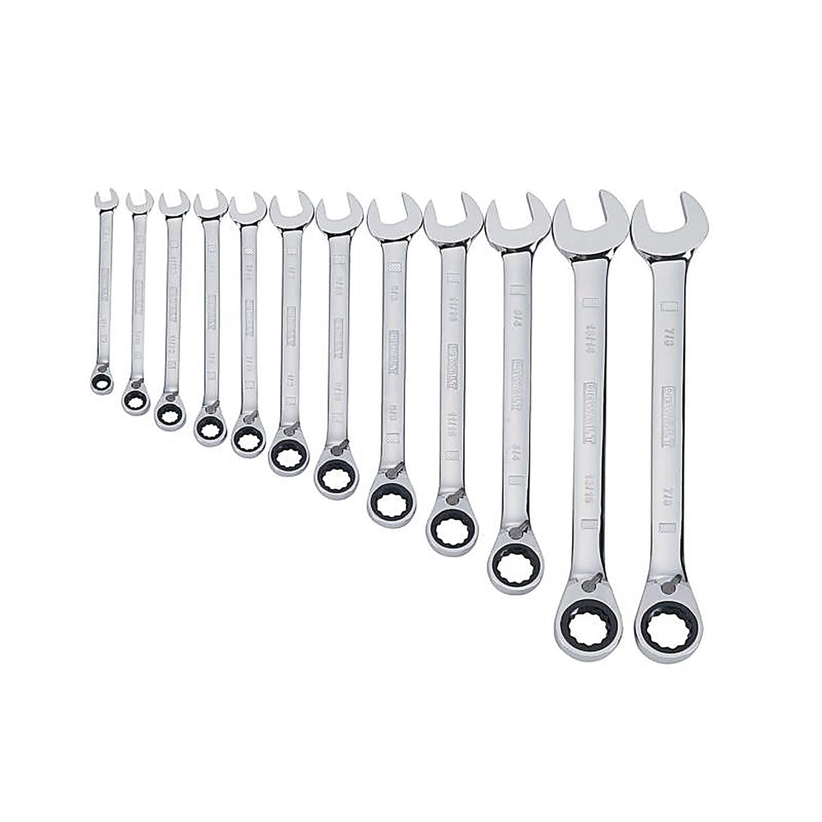 DeWalt - DWMT19230 - Metric Ratcheting Combination Wrench Set 12 Piece