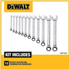 DeWalt - DWMT19230 - Metric Ratcheting Combination Wrench Set 12 Piece