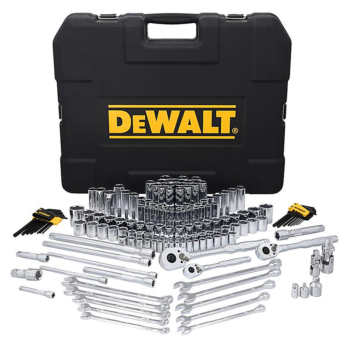 DeWalt - DWMT45409 - Toughseries 1/4 & 3/8 & 1/2 In. Drive Metric/SAE Mechanics Tool Set 185 Piece