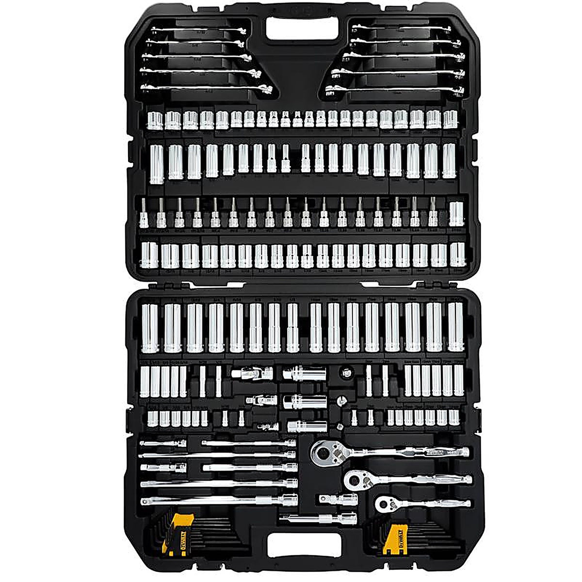 DeWalt - DWMT45409 - Toughseries 1/4 & 3/8 & 1/2 In. Drive Metric/SAE Mechanics Tool Set 185 Piece